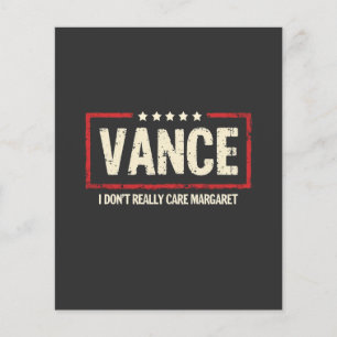 J. D Vance Grappige Meme Het Kan Me Niet Echt Sche Flyer