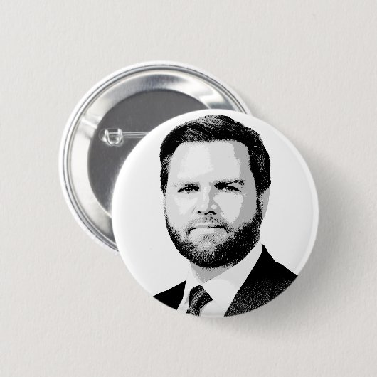 J.D. VANCE RONDE BUTTON 5,7 CM (Voorkant /achterkant)