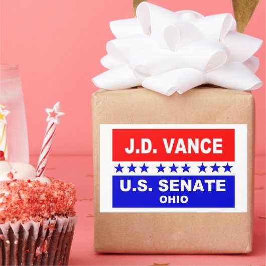 J.D. Vance US Senate Ohio 2022 Rechthoekige Sticker (Feest)