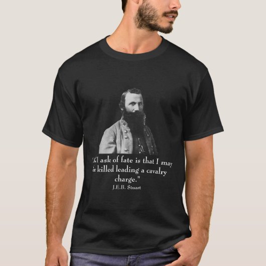 J.E.B. Stuart en quote T-shirt (Voorkant)