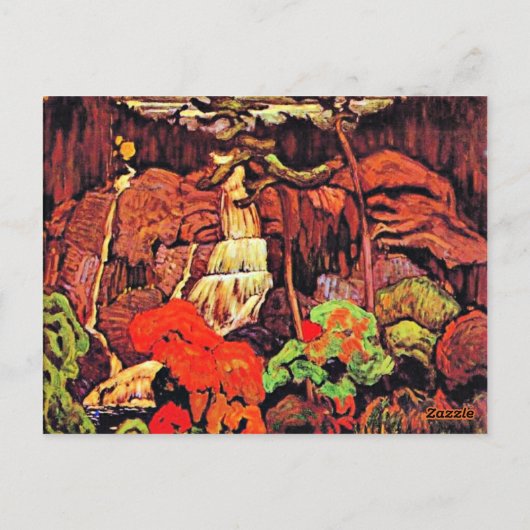 J.E.H. MacDonald - Algoma-waterval, Briefkaart (Achterkant)
