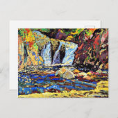 J.E.H. MacDonald - De Little Falls schets, 1918 Briefkaart (Voorkant / Achterkant)