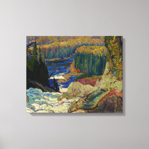 J.E.H. MacDonald - Watervallen, Montrealrivier, 19 Canvas Afdruk