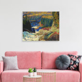 J.E.H. MacDonald - Watervallen, Montrealrivier, 19 Canvas Afdruk (Insitu (Woonkamer))