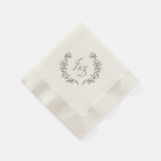 J en S elegante schuur bruiloft Servetten (Hoek)