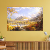 J. F. CROPSEY Starrucca Viaduct, Pennsylvania 1865 Canvas Afdruk (Insitu (Woonkamer))