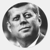 J.F.K. RONDE STICKER (Voorkant)