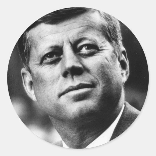 J.F.K. RONDE STICKER (Voorkant)