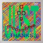 J.G.Me Color Thatch Poster (Voorkant)