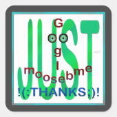 J.G.Me Vierkante Sticker (Voorkant)