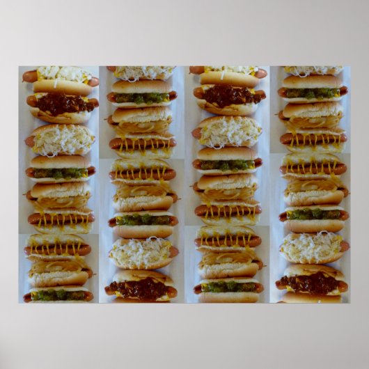 J&G Texas Weiner Hot Dog Poster (Voorkant)