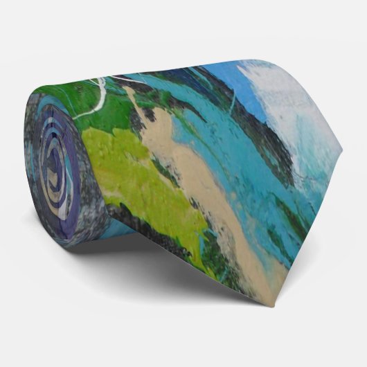 J Garcia Geïnspireerd Abstract Mannen Stropdas doo (Opgerold)