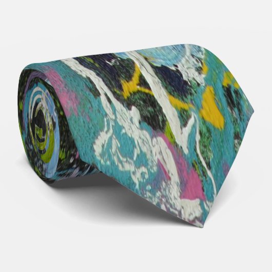 J Garcia Geïnspireerd Abstract Stropdas door Skye  (Opgerold)