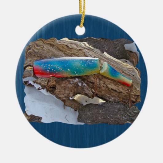 J & H "WIG LIT"  zoutwaterproducten Keramisch Ornament (Voorkant)