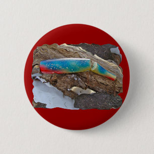 J & H "WIG LIT" zoutwaterproducten Ronde Button 5,7 Cm