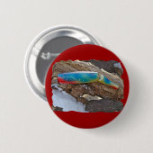 J & H "WIG LIT"  zoutwaterproducten Ronde Button 5,7 Cm (Voorkant /achterkant)