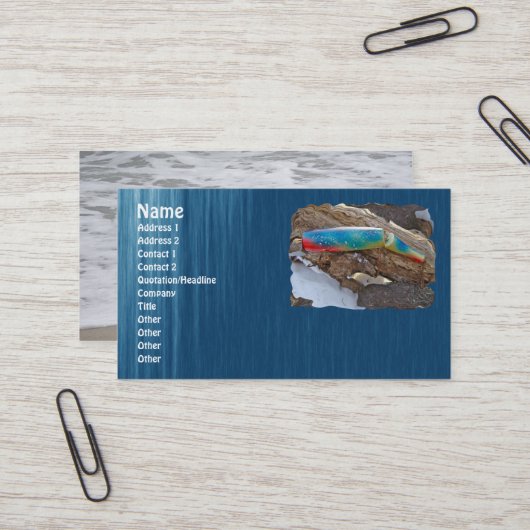 J & H "WIG LIT"  zoutwaterproducten Visitekaartje (Voorkant / Achterkant in situ)