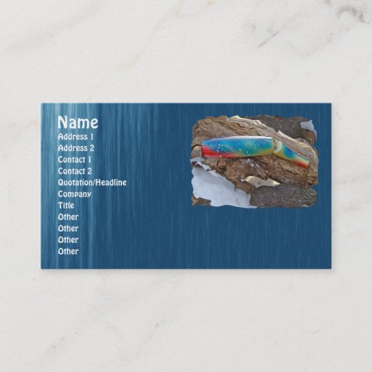 J & H "WIG LIT"  zoutwaterproducten Visitekaartje (Voorkant)