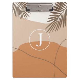 J - Initiaal Monogram Letter J Abstract Design Klembord
