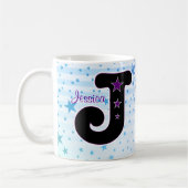 J initiaal STAR Koffiemok (Links)