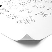 J is voor (1 van de 3) gepersonaliseerd poster (Hoek)