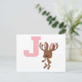 J is voor Jackalope Briefkaart (Staand voorkant)