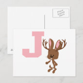 J is voor Jackalope Briefkaart (Voorkant / Achterkant)