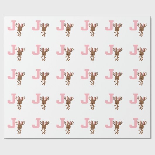 J is voor Jackalope Cadeaupapier (Vlak)