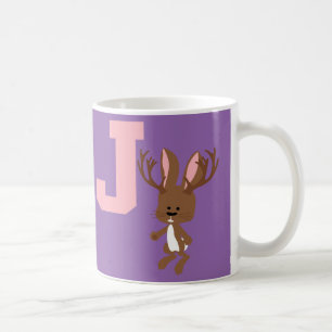 J is voor Jackalope Koffiemok