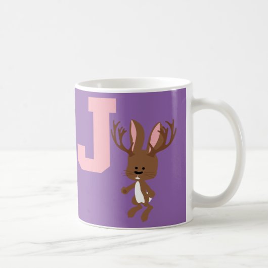 J is voor Jackalope Koffiemok (Rechts)