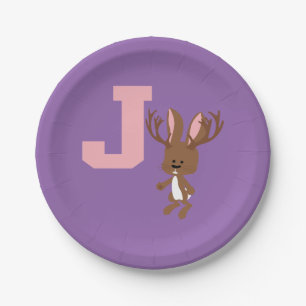 J is voor Jackalope Papieren Bordje