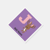 J is voor Jackalope Servetten (Hoek)