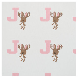 J is voor Jackalope Stof