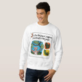 J is voor Jackfruit Adult Crewneck Sweatshirt (Voorkant volledig)
