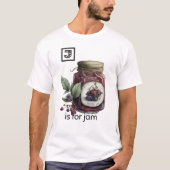 J is voor Jam T-Shirt (Voorkant)