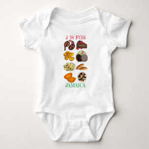 J is voor JAMAICA Jamaican Foods Island Cuisine Romper