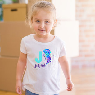 J is voor Jellyfish: Reis in de oceaan Kinder Shirts