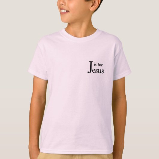 J is voor Jezus T-shirt (Voorkant)