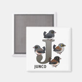 J is voor Junco Magneet (Voorkant / Achterkant)