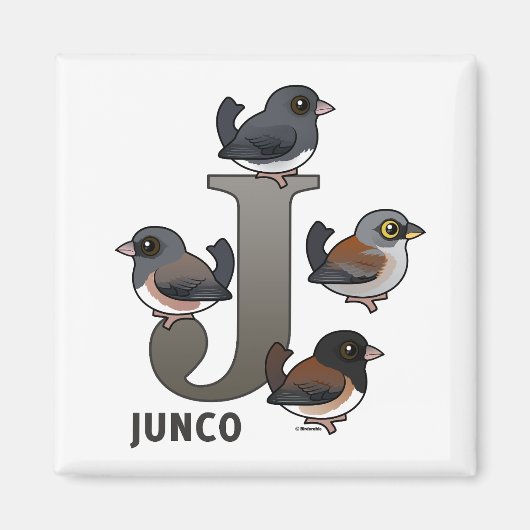 J is voor Junco Magneet (Voorkant)