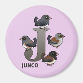J is voor Junco Magneet (Voorkant)