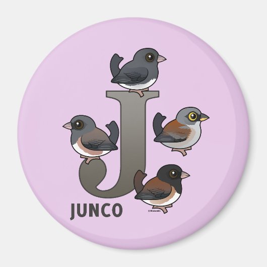 J is voor Junco Magneet (Voorkant)