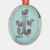J is voor Junco Metalen Ornament (Links)