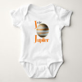 J is voor Jupiter Cute Planet & Astronomy Design Romper (Voorkant)