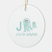J is voor kwallen keramisch ornament (Links)