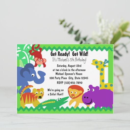 J is voor Oerwoud Kaart (Staand voorkant)