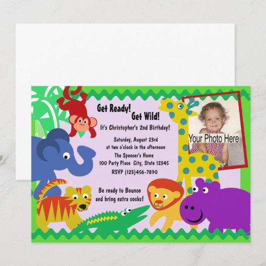 J is voor Oerwoud Kaart (Voorkant / Achterkant)