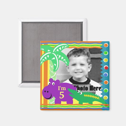 J is voor Oerwoud Magneet (Voorkant / Achterkant)