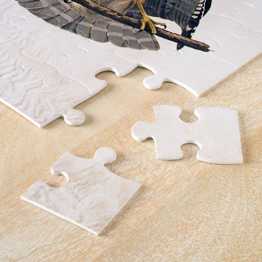 J.J. Audubon (Red Shoulded Hawk) (1829) Legpuzzel (Zijkant)