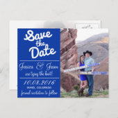 J+J De datums opslaan Aankondigingskaart (Voorkant / Achterkant)